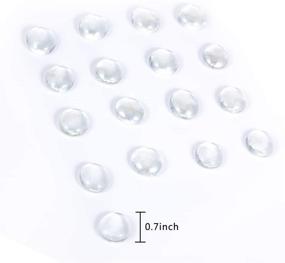img 3 attached to Suhome Clear Flat Marbles: Versatile Vase Fillers, Party Table Scatter, Wedding Decor & More - 1 lb (Approx 100 pcs)