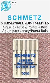 img 1 attached to 🧵 SCHMETZ Jersey Sewing Machine Needles (130/705H SUK) - Carded - Size 70/10