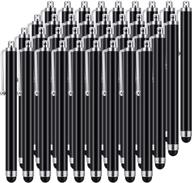 🖊️ 36-piece stylus pen set for all capacitive touch screens, universal stylus pens for iphone, ipad, tablet, compatible with various devices (black) logo