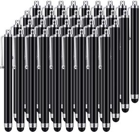 img 4 attached to 🖊️ 36-Piece Stylus Pen Set for All Capacitive Touch Screens, Universal Stylus Pens for iPhone, iPad, Tablet, Compatible with Various Devices (Black)