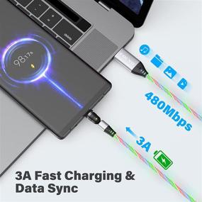 img 1 attached to ⚡ Magnetic FOCYO Rotating Charger with Fast Charging Capability