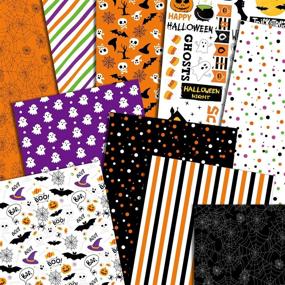 img 3 attached to 🎃 ASTARON 90 Sheets Halloween Pattern Paper Set 5.5 x 8.2 inches - Decorative Paper Craft Decoration, 10 Styles - Ideal for SEO