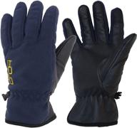 protective winter gloves: thermal-repellent in stylish blue black logo