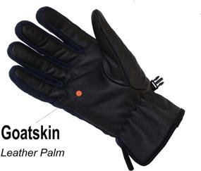 img 2 attached to Protective Winter Gloves: Thermal-Repellent in Stylish Blue Black