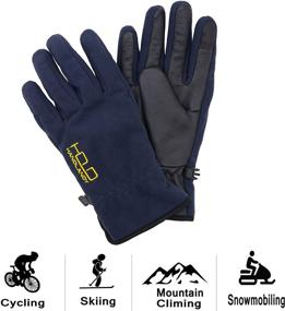 img 3 attached to Protective Winter Gloves: Thermal-Repellent in Stylish Blue Black