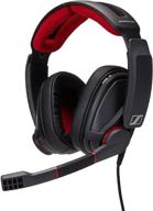 black sennheiser 507081 gsp 350 pc gaming headset with surround sound for consumers logo