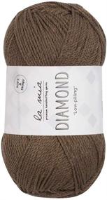 img 4 attached to 🧶 Шерстяная пряжа средней толщины La Mia Diamond Worsted - 3 мотка, общий вес 10,5 унций (297 г), 3,5 унц. (100 г) / 229 ярдов (210 м), 70% акрил, 30% микрофибра, очень мягкая коричневая пряжа, идеально подходящая для амигуруми - L158