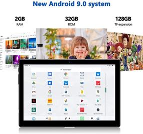 img 2 attached to 📱 10 Inch Tablet, 2.4G/5G WiFi Octa-Core, 32GB Storage, Android 9.0, 13MP+5MP Dual Camera, 1280x800 IPS HD Display, Bluetooth 5.0, GPS - Black