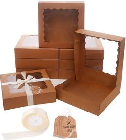 img 4 attached to 🍰 Exquisite BOXRICO Premium Bakery Display Case - Perfect for Showcasing 10X10X2.5 Inch Delicacies