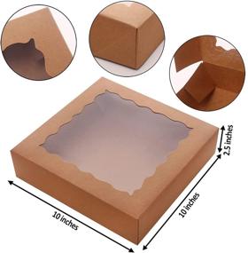 img 3 attached to 🍰 Exquisite BOXRICO Premium Bakery Display Case - Perfect for Showcasing 10X10X2.5 Inch Delicacies