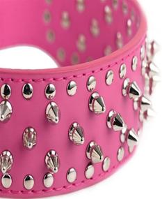 img 3 attached to 🐶 Fashion-forward Flyusa FZBNSRKO Rivet Spiked Studded Adjustable PU Leather Necklace: The Ultimate Punk Pet Dog Collar for Small or Medium Boy Girls Dogs