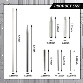 img 3 attached to Complete Set of 12 Metal DIY Model Kits: Long Edge Bending Tools, Tab Twisting Tool, Bend Assist Tool, Clipper, Tweezers for 3D Metal Jigsaw Puzzles Assembly