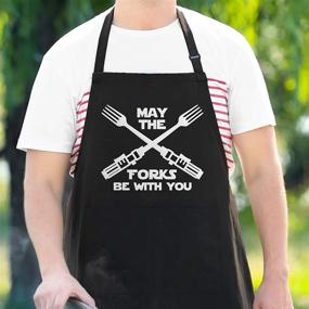 img 3 attached to May The Forks Be With You: A Hilarious Apron for Movie Fans and Cooks!