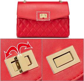 img 2 attached to Quilted Crossbody Womens Fashion Female Women's Handbags & Wallets and Crossbody Bags