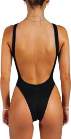 img 1 attached to 👙 Sofsy Swimsuit: Stylish Backless Women's Swimwear for Beach and Pool