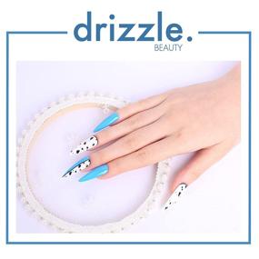 img 2 attached to 🌈 Ultimate Drizzle Gel Nail Polish Kit: UV Light 48W LED Dryer, 6 Colors White Black Blue Yellow Starter Set with No Wipe Base and Top Coat - Perfect for Beginners, Salon-Quality DIY Manicure at Home