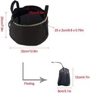 12l portable folding wash basin - lightweight and durable compact collapsible water bucket for camping hiking fishing travelling (gkselling) логотип