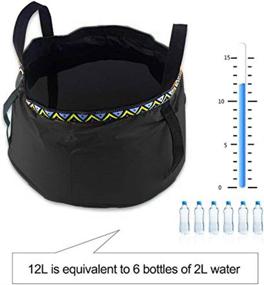 img 3 attached to 12L Portable Folding Wash Basin - Lightweight and Durable Compact Collapsible Water Bucket for Camping Hiking Fishing Travelling (GKSELLING)