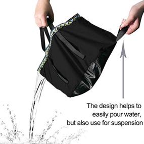 img 2 attached to 12L Portable Folding Wash Basin - Lightweight and Durable Compact Collapsible Water Bucket for Camping Hiking Fishing Travelling (GKSELLING)
