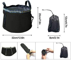 img 1 attached to 12L Portable Folding Wash Basin - Lightweight and Durable Compact Collapsible Water Bucket for Camping Hiking Fishing Travelling (GKSELLING)