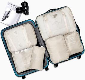 img 2 attached to 🧳 Streamline Your Travel Experience with Packing Travel Luggage Organizers & Toiletry Travel Accessories