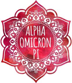 img 1 attached to Alpha Omicron Pi Mandala Freshener