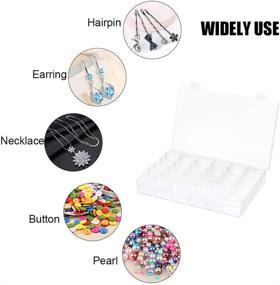 img 2 attached to 📦 White Emoly Plastic Jewelry Box Storage Organizer Container – 36 Grids with Adjustable Dividers