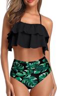 🍍 pineapple ruffled swimsuit for women - tempting me swimwear logo