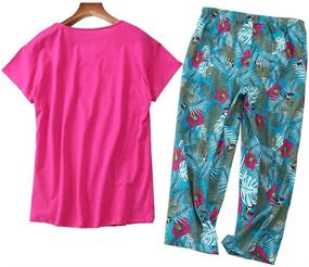 img 3 attached to Womens Pajama Cotton Sleepwear Ladies