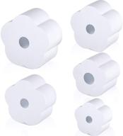 🥤 cup tumbler turner foams set - 5 piece tumbler foam for 3/4 inch pvc pipe | fits 30 oz, 20 oz, 16.9 oz, 12 oz, 10 oz tumbler & water bottles - 25 oz, 17 oz, 12 oz cola shaped | white logo