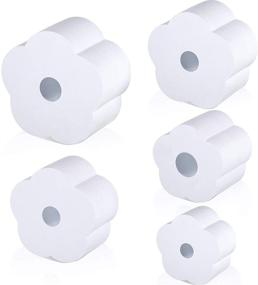 img 4 attached to 🥤 Cup Tumbler Turner Foams Set - 5 Piece Tumbler Foam for 3/4 Inch PVC Pipe | Fits 30 oz, 20 oz, 16.9 oz, 12 oz, 10 oz Tumbler & Water Bottles - 25 oz, 17 oz, 12 oz Cola Shaped | White