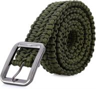 🔥 tactical woven waist belt: ideal for camping, hunting, hiking, and outdoor activities – pulling force: 550lbs логотип
