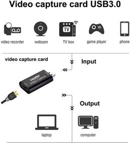 img 3 attached to 🎮 AVERYN Upgraded 1080p 60fps Capture Card for High-Speed Gaming and Streaming, Ultra USB 3.0, Compatible with Nintendo Switch, PS3/4, Xbox One, Twitch, YouTube (Black)