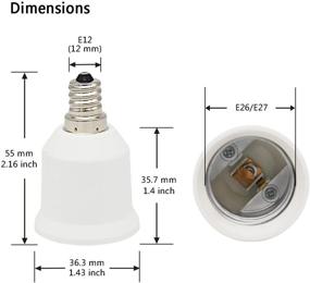 img 2 attached to 🕯️ CliCli Heat Resistant Candelabra Standard Converter