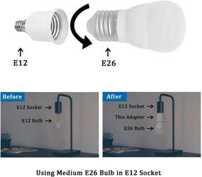 img 3 attached to 🕯️ CliCli Heat Resistant Candelabra Standard Converter