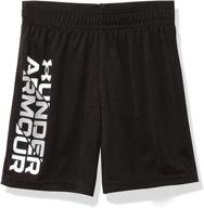 шорты under armour black white логотип