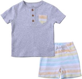 img 4 attached to 👕 Asher Olivia Toddler Boy's Clothing Set with Long Sleeves