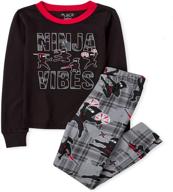 boys glow ninja cozy cotton pajamas by the children's place logo