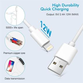 img 1 attached to 📱 Everdigi Wall Charger and 5FT iPhone Charger Cable Set - 2 Pack Dual Port USB Wall Charger for iPhone 11 Pro Max/11 Pro/11/Xs Max/Xs/XR/X/8/7/6/SE, iPad, and More