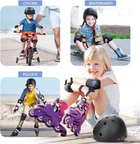 img 3 attached to Conido Toddler Helmet: CPSC Certified Kids Bike Helmet with Protective Gear Set for 3-10 Year Old Boys and Girls - Includes Knee Pads, Elbow Pads, and Wrist Guards