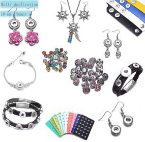 img 1 attached to 📿 Set of 12 Snap Jewelry Charms, 18mm Snaps for Snap Jewelry Necklace Bracelet with Bracelet Set