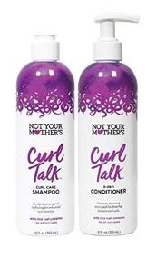 img 2 attached to 🌀 Curl Talk Shampoo & Conditioner Set, 12 Fl Oz Each - Nurturing Waves for Perfect Curls