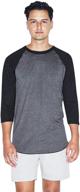 👕 men's heather raglan t-shirt by american apparel - clothing for shirts logo