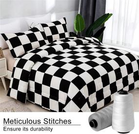 img 3 attached to Reversible Lightweight Microfiber Checkerboard Pillowcases