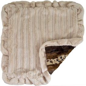 img 2 attached to Bessie and Barnie Wild Kingdom/Natural Beauty Luxury Plush Faux Fur Reversible Pet Blanket - Ultra Soft for Dogs, Cats, Puppies (Available in Multiple Sizes)