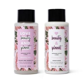 img 4 attached to 🌹 Love Beauty and Planet Murumuru Butter & Rose Shampoo & Conditioner: Ideal for Color-Treated Hair, Silicone Free, Paraben Free, Vegan - 13.5 oz (2 Count)