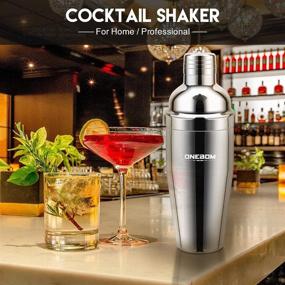 img 1 attached to 🍹 Upgrade your Cocktail Game with the ONEBOM 750ML Cocktail Shaker Set - Perfect for Drinks Bar and Home Use