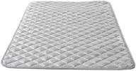 🔥 ironing blanket, magnetic mat: heat resistant pad for washer-dryer, ironing board cover - grey (33 1/2" x 19") logo