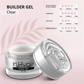 img 2 attached to 💅 IN.HYPE Clear LED/UV Builder Gel with DIY Nail Extension Kit: Enhanced Nail Sculpting, Strengthening, and Artistic UV Gel Brush
