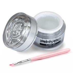 img 3 attached to 💅 IN.HYPE Clear LED/UV Builder Gel with DIY Nail Extension Kit: Enhanced Nail Sculpting, Strengthening, and Artistic UV Gel Brush
